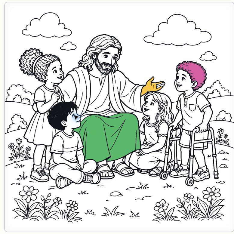 Preview of the Color the Stories coloring game